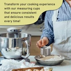 BERYLER 3/4 Cup (180 Ml | 180 Cc | 6 Oz) Measuring Cup, Stainless Steel Measuring Cups, Metal Measuring Cup, Kitchen Gadgets For Cooking 13 BERYLER 3/4 Cup (180 Ml | 180 Cc | 6 Oz) Measuring Cup, Stainless Steel Measuring Cups, Metal Measuring Cup, Kitchen Gadgets For Cooking -KitchenAid Shop 51CCvDpj9yL