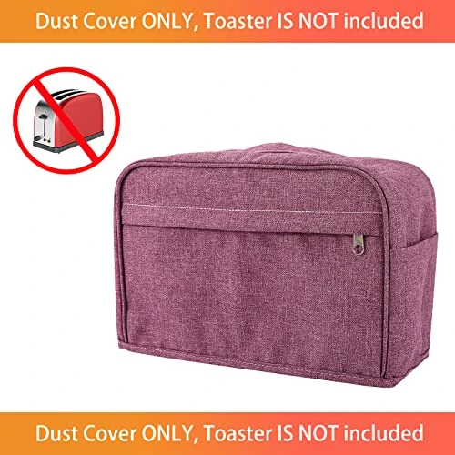 2 Slice Toaster Cover, Toaster Bags With Pockets, Bread Toaster Oven Dustproof Cover, Toaster Storage Bag, Appliance Covers For Kitchen Small Appliance, Fingerprint Protection, Gift For Women (S, Purple) 6 2 Slice Toaster Cover, Toaster Bags With Pockets, Bread Toaster Oven Dustproof Cover, Toaster Storage Bag, Appliance Covers For Kitchen Small Appliance, Fingerprint Protection, Gift For Women (S, Purple) - Image 4