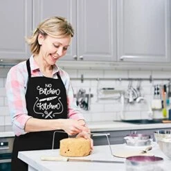 Saukore Funny Aprons For Women Men, Novelty Kitchen Cooking Apron With 2 Pockets, Cute Baking Apron For Bakers, Birthday Housewarming Mothers Day Apron Gift For Mom Wife Daughter Sister Aunt Grandma -KitchenAid Shop 51CGGQwHM3L