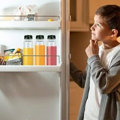 12 Pcs. 8 Oz. Empty Plastic Juice Bottles With Caps Plastic Juice Bottle, Clear Bulk Beverage Container For Milk, Juice, Homemade Beverages With Black Tamper Proof Juice Cap Reusable Water Bottles. -KitchenAid Shop 51CPO53KtlL