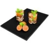 Bar Service Mat, Rubber Salon Mat Large Square 17.7" X 11.8" Flexible PVC Kitchen Drink Service Mat, Non-Slip Heat Resistant Heavy Duty Dish Drying Pad Rectangle Waterproof Drip Mat Black -KitchenAid Shop 51CQ8x3N0vL