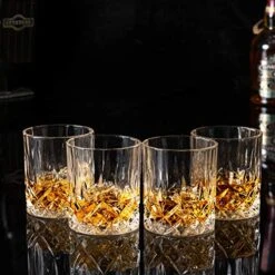 Old Fashioned Whiskey Glasses With Luxury Box - 10 Oz Rocks Barware For Scotch, Bourbon, Liquor And Cocktail Drinks - Set Of 4 -KitchenAid Shop 51CRTHd7eAL
