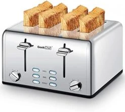 Toaster 4 Slice, Stainless Steel Toaster With Extra Wide Slots Bagel, Defrost, Cancel Function, Dual Independent Control Panel, Removable Crumb Tray, 6 Shade Settings And High Lift Lever 12 Toaster 4 Slice, Stainless Steel Toaster With Extra Wide Slots Bagel, Defrost, Cancel Function, Dual Independent Control Panel, Removable Crumb Tray, 6 Shade Settings And High Lift Lever -KitchenAid Shop 51CSYZOz7gL. AC