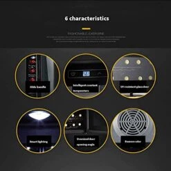 ATAAY Wine Cabinet Tea Fresh Cigar Cabinet Household Mini Refrigerator, Red And White Wine Cellar With Digital Temperature -KitchenAid Shop 51CY3MkhnOL