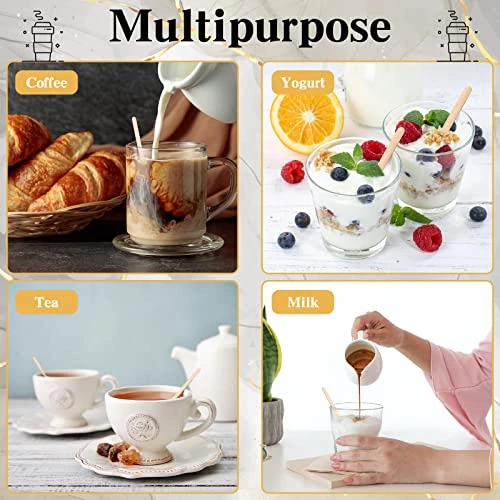 2000 Pcs Individually Wrapped Wooden Coffee Stirrers, Disposable Coffee Stir Sticks Round End Coffee Sticks Bulk Wood Stirrers For Coffee Cocktail Hot Drinks Restaurant Bar Home Office (5.5 Inch) 6 2000 Pcs Individually Wrapped Wooden Coffee Stirrers, Disposable Coffee Stir Sticks Round End Coffee Sticks Bulk Wood Stirrers For Coffee Cocktail Hot Drinks Restaurant Bar Home Office (5.5 Inch) - Image 4