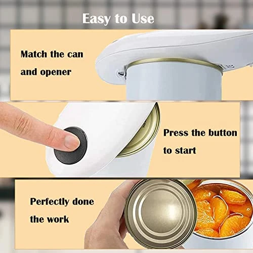 Electric Can Opener, One-Touch Switch Can Opener, Safe Smooth No Sharp Edges Can Opener For Almost Size Can, Can Opener Electric Best Kitchen Gadgets For Chefs, Arthritis And Seniors 5 Electric Can Opener, One-Touch Switch Can Opener, Safe Smooth No Sharp Edges Can Opener For Almost Size Can, Can Opener Electric Best Kitchen Gadgets For Chefs, Arthritis And Seniors - Image 3