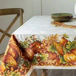Harvest Splendor Engineered Printed Fabric Table Cloth, Fall, Harvest, And Thanksgiving Tablecloth(60" X 120" Rectangular) 11 Harvest Splendor Engineered Printed Fabric Table Cloth, Fall, Harvest, And Thanksgiving Tablecloth(60" X 120" Rectangular) -KitchenAid Shop 51CjCPK2jKL