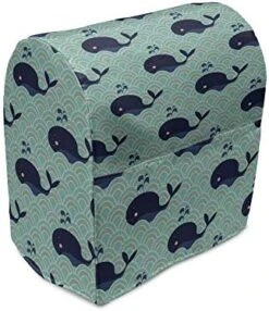 Lunarable Gallus Stand Mixer Cover, Rooster Hen And Chicks Dotted Background Family April Eggs Feast Field, Kitchen Appliance Organizer Bag Cover With A Pocket, 6-8 Quarts, Teal Ginger Dark Orange -KitchenAid Shop 51CkAby7CUL. AC