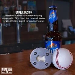 Stainless Steel Baseball Bottle Opener, Beer Bottle Opener Made From Real Leather Baseball, Magnetic Bottle Opener & Cap Catcher, Baseball Coach Gifts For Men, Baseball Gifts 13 Stainless Steel Baseball Bottle Opener, Beer Bottle Opener Made From Real Leather Baseball, Magnetic Bottle Opener & Cap Catcher, Baseball Coach Gifts For Men, Baseball Gifts -KitchenAid Shop 51Cq12hLsuL