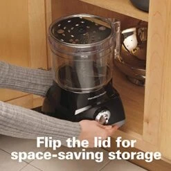 Hamilton Beach Food Processor & Vegetable Chopper For Slicing, Shredding, Mincing, And Puree, 8 Cup, Black -KitchenAid Shop 51Cv6bmzAAL