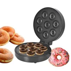 Mini Donut Maker Machine For Kid Friendly Breakfast With Non Stick Surface For Breakfast Snacks Desserts Makes 8 Doughnuts US Plug 110V Snacks -KitchenAid Shop 51CvXp4S7PL