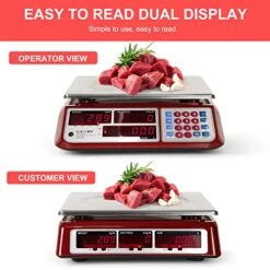 Digital Food Scale 66lb / 30kg Commercial Food Meat Fruit Produce Price Computing Scale For Farmers Market, Meat Shop, Deli, Retail Outlets -KitchenAid Shop 51D0KxS1rRL