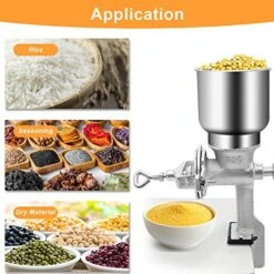 Corn Grinder, Manual Corn Grain Grinder Table Clamp Corn Mill Flour Maker Wheat Grain Nut Mill Cast Iron Hand With Large PROTECT For Animals Feed Home Brewing 10 Corn Grinder, Manual Corn Grain Grinder Table Clamp Corn Mill Flour Maker Wheat Grain Nut Mill Cast Iron Hand With Large PROTECT For Animals Feed Home Brewing -KitchenAid Shop 51D8wIFWwjL