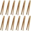 12 Pcs Bamboo Tongs 7 Inch Bamboo Toast Tongs For Serving Pickle Muffin, Cheese Fruits Salad, Toast & Bread -KitchenAid Shop 51DHjaMeVTL