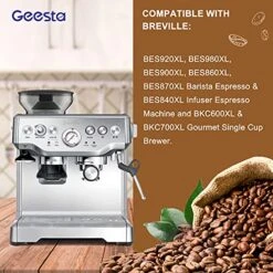 Premium 6-pack Water Filters For Replacement Breville BWF100 With Ion Exchange Resin Inside, White, 12.09 X 6.22 X 2.6 Inches (FBA_Geesta03) -KitchenAid Shop 51DOFCfdFzS