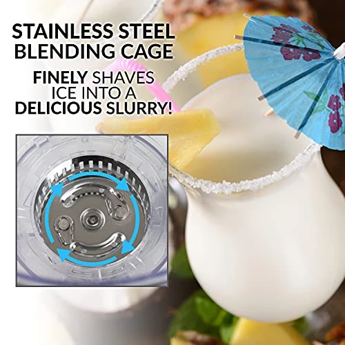 128-Ounce Margarita Maker & Slushie Machine, Makes One Gallon Frozen Drinks, Stainless Steel Flow Spout And Carry Handle, Creamy Texture, Double Insulated, Easy Clean, 1 Gallon, Aqua 6 128-Ounce Margarita Maker & Slushie Machine, Makes One Gallon Frozen Drinks, Stainless Steel Flow Spout And Carry Handle, Creamy Texture, Double Insulated, Easy Clean, 1 Gallon, Aqua - Image 4