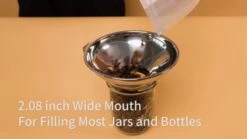 Canning Funnel For Kitchen Use, Wide Mouth Stainless Steel Funnel For Wide And Regular Mouth Mason Jar, Food Grade Metal Funnel For Filling Bottle, Large Funnel For All Liquid And Solid -KitchenAid Shop 51DPoB5hSmL
