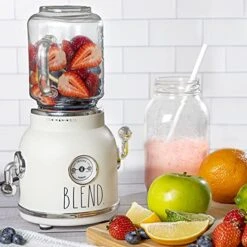 Smoothie Blender- One Touch Blender With 20 Oz Mason Jar Container Includes Reusable Straw And Lid, Shake And Smoothie Maker, Juice Blender With 6 Blades