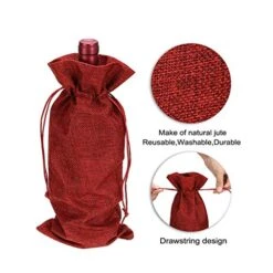 10Pcs Burlap Wine Gift Bags, Jute Wine Bottle Covers With Drawstrings, Champagne Wine Bottle Bags For Wedding, Christmas, Birthday, Blind Tastings, Home Storage (Mixed Color) 21 10Pcs Burlap Wine Gift Bags, Jute Wine Bottle Covers With Drawstrings, Champagne Wine Bottle Bags For Wedding, Christmas, Birthday, Blind Tastings, Home Storage (Mixed Color) -KitchenAid Shop 51DSKUu6FeL
