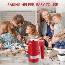 Ear Hand Mixer Electric, 5-Speed 300W Electric Hand Mixer With Turbo And 4 Stainless Steel Accessories For Easy Whipping, Mixing Cookies, Brownies, Cakes, And Dough Batters -KitchenAid Shop 51DZiWevfaL