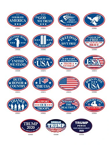 Patriotic Magnet - American Flag With Bright Colors - Long Lasting Magnets For Cars - Refrigerator Car Decals - Well Designed Magnetic Fridge Decal-Made In USA (6" X 4", In God We Trust) 3 Patriotic Magnet - American Flag With Bright Colors - Long Lasting Magnets For Cars - Refrigerator Car Decals - Well Designed Magnetic Fridge Decal-Made In USA (6" X 4", In God We Trust)