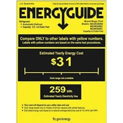 BR440B2 4.4 Cubic Feet Compact Mini Refrigerator & Freezer With Adjustable Temperature Control, Black -KitchenAid Shop 51DdckgNXoL