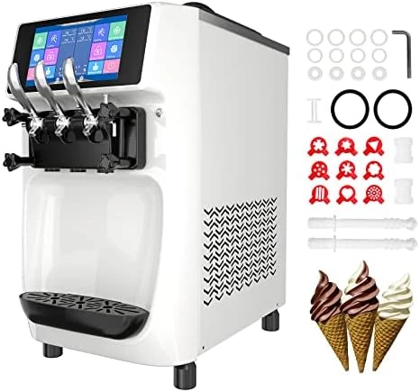 GSEICE Commercial Ice Cream Maker Machine, 10 Inch LCD Touch Screen Dual System Independent Operation, 6.8 To 8.4 Gal/H Soft Serve Ice Cream Machine With Pre-cooling Frequency Conversion 9 GSEICE Commercial Ice Cream Maker Machine, 10 Inch LCD Touch Screen Dual System Independent Operation, 6.8 To 8.4 Gal/H Soft Serve Ice Cream Machine With Pre-cooling Frequency Conversion - Image 7