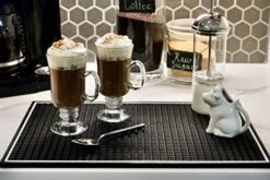 Premium Bar Mat 18in X 12in 1cm Thick Durable And Stylish Service Bar Mat For Spills, Coffee, Bars, Restaurants, Counter Top Dish Drying Mat, Glass Drying Mat