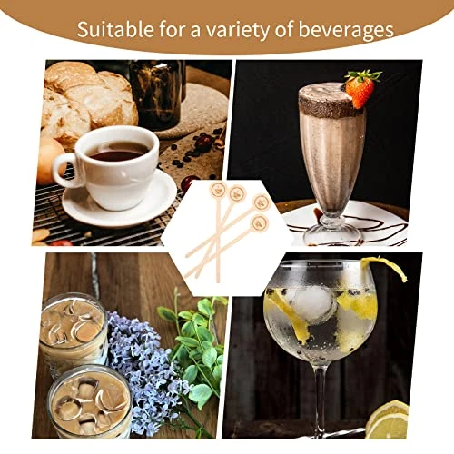 Coffee Stirrers Stir Sticks Wooden Coffee Stirrer Beverage With Round Ends, 6 Inch Environmentally Friendly Coffee Stir Sticks For Coffee Milk Cocktail Tea (100 Pcs) 7 Coffee Stirrers Stir Sticks Wooden Coffee Stirrer Beverage With Round Ends, 6 Inch Environmentally Friendly Coffee Stir Sticks For Coffee Milk Cocktail Tea (100 Pcs) - Image 5