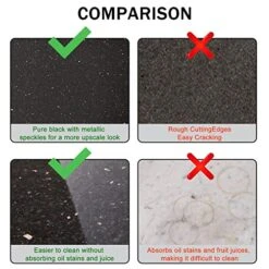 Gulploug Natural Midnight Granite Pastry Board - Ultra-Thin & Lightweight Granite Slab For Baking & Cutting - Black, 13.5 Pounds - 16x20x2/5 Inch Size Perfect For Kitchens & Bakeries! -KitchenAid Shop 51DyAh7U06L