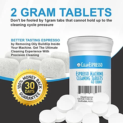 Espresso Machine Cleaning Tablets And Filters For Breville Espresso Machines (40 Tablets + 6 Filters) - 2 Gram Cleaning Tablets & Replacement Water Filter - Espresso Cleaner Accessories 6 Espresso Machine Cleaning Tablets And Filters For Breville Espresso Machines (40 Tablets + 6 Filters) - 2 Gram Cleaning Tablets & Replacement Water Filter - Espresso Cleaner Accessories - Image 4