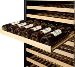 WC1926BLHD 24" Wide Single Zone Wine Cellar, Up To 165 Standard 750ml Bordeaux Style Bottles Or Burgundy Style Bottles, Automatic Defrost, Glass Door, Black Cabinet, 115 V AC -KitchenAid Shop 51EEY2gHo1L