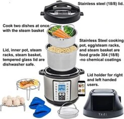 Yedi Tango, 2-in-1 Air Fryer And Pressure Cooker, 6 Quart, With Deluxe Accessory Kit -KitchenAid Shop 51EFGLVtT4L