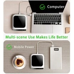 JEQ Coffee Mug Warmer, Electric Coffee Cup Warmer, 3 Temperature Setting Coffee Warmer For Desk Auto Shut Off, Smart Heated Coffee Mug For Beverage, Milk, Tea And Hot Chocolate (No Cup) 11 JEQ Coffee Mug Warmer, Electric Coffee Cup Warmer, 3 Temperature Setting Coffee Warmer For Desk Auto Shut Off, Smart Heated Coffee Mug For Beverage, Milk, Tea And Hot Chocolate (No Cup) -KitchenAid Shop 51EGT4wYobL