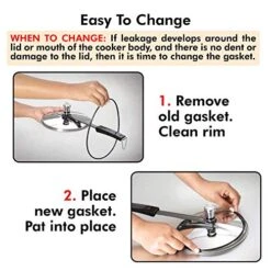 Awkins A10-09 Gasket Sealing Ring For Pressure Cookers, 2 To 4-Liter, Black -KitchenAid Shop 51EMTNJyXZL