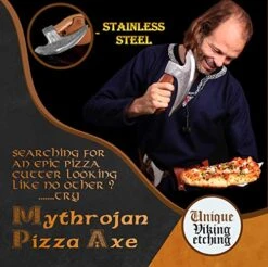 YTHROJAN Viking Steel Pizza Axe Authentic Medieval Pizza Cutter Axe Mezzaluna Ulu Rocking Pizza Gift Knife 10 YTHROJAN Viking Steel Pizza Axe Authentic Medieval Pizza Cutter Axe Mezzaluna Ulu Rocking Pizza Gift Knife -KitchenAid Shop 51EMyxsmqIL