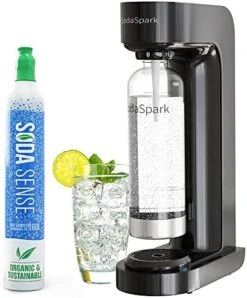 Maker With BPA Free Bottle - CO2 Powered One Touch Fizz Control - Fresh Sparkling Water Maker - Homemade Sparkle Seltzer Soda Streaming Machine, Carbonated Water Machine For Home [C02 NOT INCLUDED] -KitchenAid Shop 51EXPHeuHyL. AC