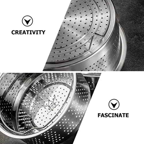 Luxshiny Rice Cooker Rice Cooker Rice Cooker Steamer Basket With Handle Legs Vegetable Steamer Insert Stainless Steel For Steaming Food Meat Fish Rice Veggie 22cm Accessories 6 Luxshiny Rice Cooker Rice Cooker Rice Cooker Steamer Basket With Handle Legs Vegetable Steamer Insert Stainless Steel For Steaming Food Meat Fish Rice Veggie 22cm Accessories - Image 4