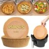 EWEDO Air Fryer Liners Round 150 Pcs, Air Fryer Disposable Paper Liner 6.3in, Oil-free Parchment Paper, Non Stick Disposable Liners For Air Fryer Microwave Oven Baking Pan 1 EWEDO Air Fryer Liners Round 150 Pcs, Air Fryer Disposable Paper Liner 6.3in, Oil-free Parchment Paper, Non Stick Disposable Liners For Air Fryer Microwave Oven Baking Pan -KitchenAid Shop 51Eg87YydpL