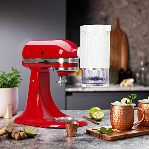 KITCHOOD Shave Ice Attachment For Kitchenaid Stand Mixer,Shaved Ice And Snow Cone Attachment For Kitchenaid Stand Mixer, White(10pcs Ice Mold Include) 8 KITCHOOD Shave Ice Attachment For Kitchenaid Stand Mixer,Shaved Ice And Snow Cone Attachment For Kitchenaid Stand Mixer, White(10pcs Ice Mold Include) - Image 6