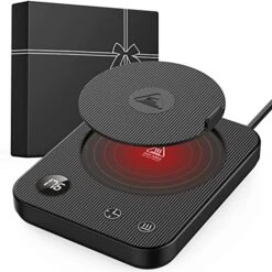 Mug Warmer, Coffee Warmer For Desk 3 Temp Settings Coffee Mug Warmer Auto ON/Off Coffee Cup Warmer With 6 Modes Timer Mug Warmer For Desk Smart Coffee Warmer With Cover Candle Warmer For Home Office