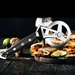 ALSTRONG - Pizza Wheel - The Orbit Razor Pizza Wheel & Cutter - High-Carbon, Heavy-Duty Stainless Steel - G10 Handle - W/Cover -KitchenAid Shop 51Ev2KWTPCL