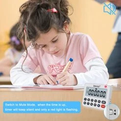 Digital Kitchen Timer Magnetic Countdown Up Cooking Timer Loud Alarm And Mute Optional, Magnet And Stand, Large Display Classroom Timer For Teachers (2 Batteries Included) Upgraded Version -KitchenAid Shop 51EwkRKLPbL