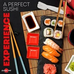 Sushi Making Kit - Sushi Kit For Home Includes Sushi Roller, Sushi Bazooka, Avocado Slicer, Sushi Knife, Sushi Bamboo Rolling Mat, Chop Sticks Pack Reusable, Best Sushi Maker Kit -KitchenAid Shop 51EzJZl1HwL