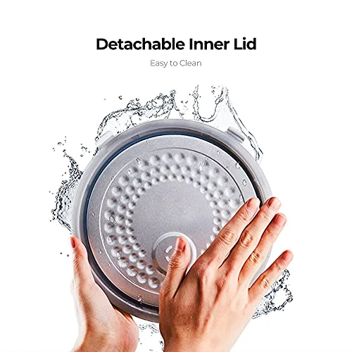 CR-0810F | 8-Cup (Uncooked) Micom Rice Cooker | 9 Menu Options: White Rice, Cake, Soup & More, Nonstick Inner Pot, Designed In Korea | White 6 CR-0810F | 8-Cup (Uncooked) Micom Rice Cooker | 9 Menu Options: White Rice, Cake, Soup & More, Nonstick Inner Pot, Designed In Korea | White - Image 4