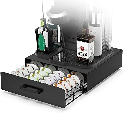 Storage Drawer For Bartesian Pods, ZECENN Cocktail Pod Holder For Bartesian Capsules Compatible With Bev By BLACK+DECKER Cocktail Machine, Hold 36 Pods, Countertop Organizer Bar Accessories- Black 8 Storage Drawer For Bartesian Pods, ZECENN Cocktail Pod Holder For Bartesian Capsules Compatible With Bev By BLACK+DECKER Cocktail Machine, Hold 36 Pods, Countertop Organizer Bar Accessories- Black - Image 6