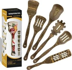 Wooden Spoons For Cooking, WOSPONFAN Kitchen Utensils Set, Pakkawood Kitchen Cooking Utensils Set, Apartment Essentials Wood Serving Spatula Spoon, Salad Tongs, Home & Kitchen Gift For Women 28 Wooden Spoons For Cooking, WOSPONFAN Kitchen Utensils Set, Pakkawood Kitchen Cooking Utensils Set, Apartment Essentials Wood Serving Spatula Spoon, Salad Tongs, Home & Kitchen Gift For Women -KitchenAid Shop 51FAF0UBUcL. AC