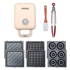 3-IN-1 Breakfast Maker Non-stick Coating Waffle Maker Electric Waffle Maker Machine Mini Paninis Press Grill 10 3-IN-1 Breakfast Maker Non-stick Coating Waffle Maker Electric Waffle Maker Machine Mini Paninis Press Grill -KitchenAid Shop 51FKK7qAGtL