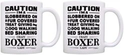 Dog Lover Gifts For Women Crazy Boxer Lady Dog Mom Owner Gift Coffee Mug Tea Cup White -KitchenAid Shop 51FPeXAjxpL. AC