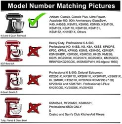 Flex Edge Beater For KitchenAid Mixer 4.5-5 QT Tilt-Head Stand Mixer Attachments, Mixer Paddle With Flexible Silicone Edges Bowl Scraper -KitchenAid Shop 51FRtqsShqS